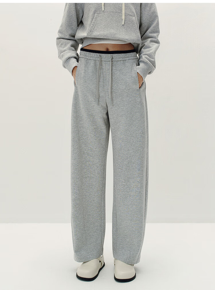 Semir Senrou Cotton | Mall-Matching Casual Pants for Women with Side Slit And Curved Knife Design, Loose-Fitting Long Pants for Autumn 2025, 101525127011A 6