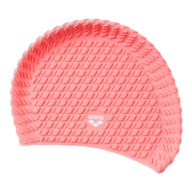 Arena Swimming Cap, Stylish Waterproof Chlorine-Resistant, Large Size Non-Binding Comfortable Fit with Ear Protection, Silicone Bubble Swim Cap for Men And Wome