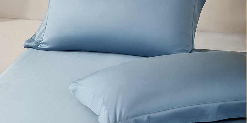 Shuixingjiafang Pillowcase, Pure Cotton, 60 Count Long-Staple Cotton, Gong Satin, Class A Antibacterial, 100% Pure Cotton Pillowcase, Double Pillowcase, 48x74cm 1