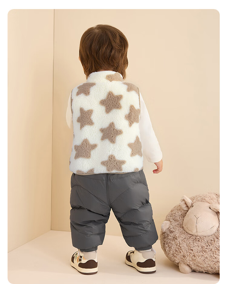 Balabala Kids Vest Boys Girls Jacket Children's Clothing 2025 New Autumn Winter Warm Thick Coral Fleece 209425101204 5