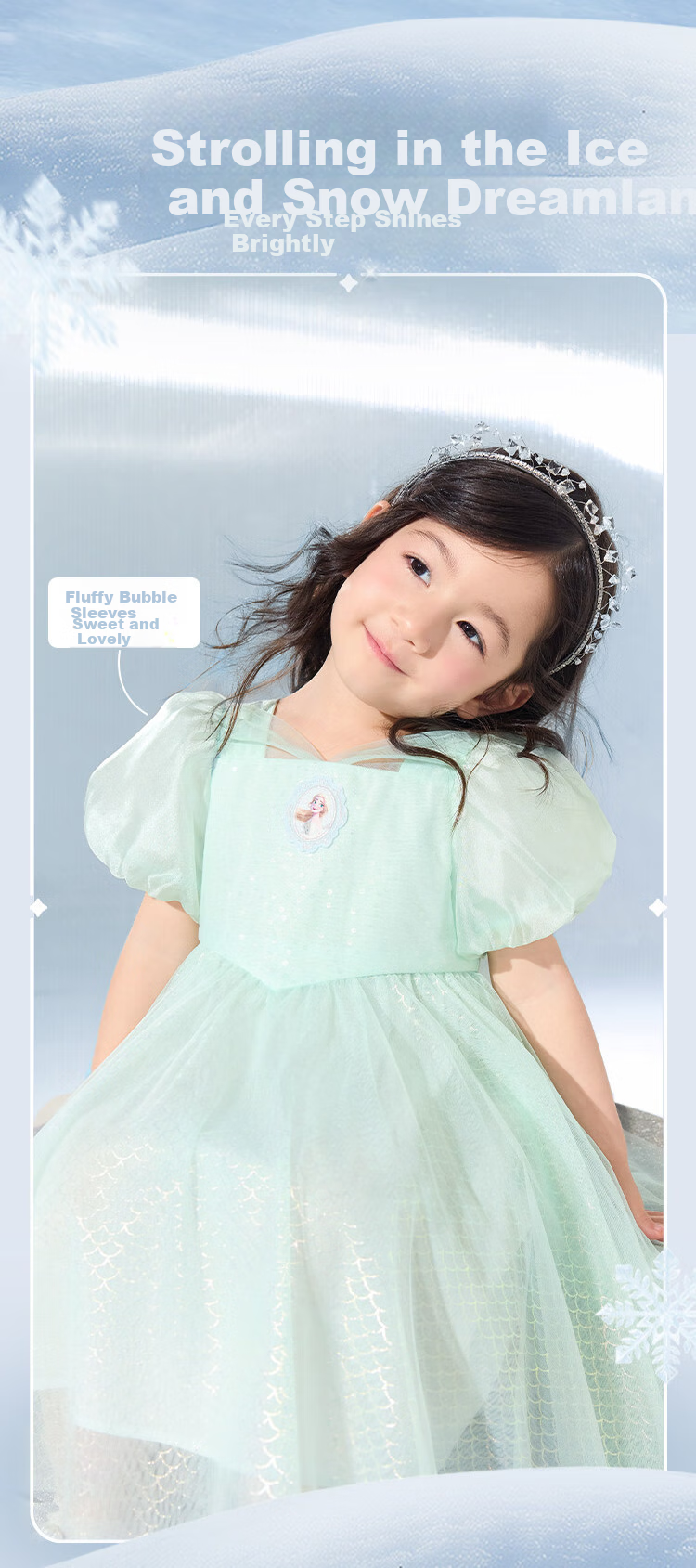 BALABALA [Aisha IP] Girls' Dress, Children's Summer Dress, Sweet Skirt for Young And Middle-Aged Childre 3