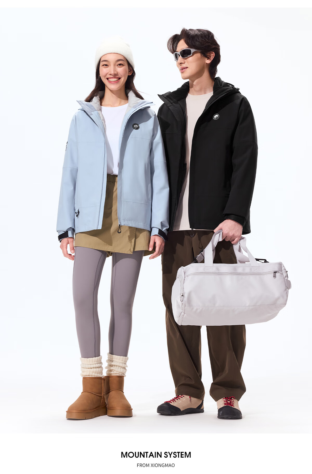 Panda [Rain Shell MAX] 3-in-1 Goose Down Liner Waterproof Jacket Unisex Cold-Resistant Warm Autumn Winter Hiking Coat B297, XS 16