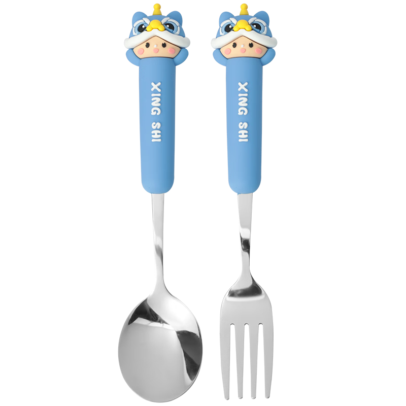 CORN Stainless Steel Spoon Baby Home Dining Soup Spoon Long Handle Thick Mixing Spoon Small Soup Ladle
