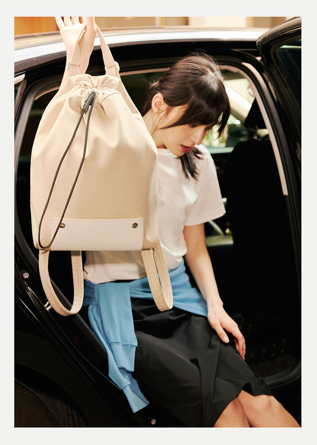 ITO MYCENA Backpack Unisex New Travel Lightweight Fashionable Stylish Small Backpack Light Green 15L 3