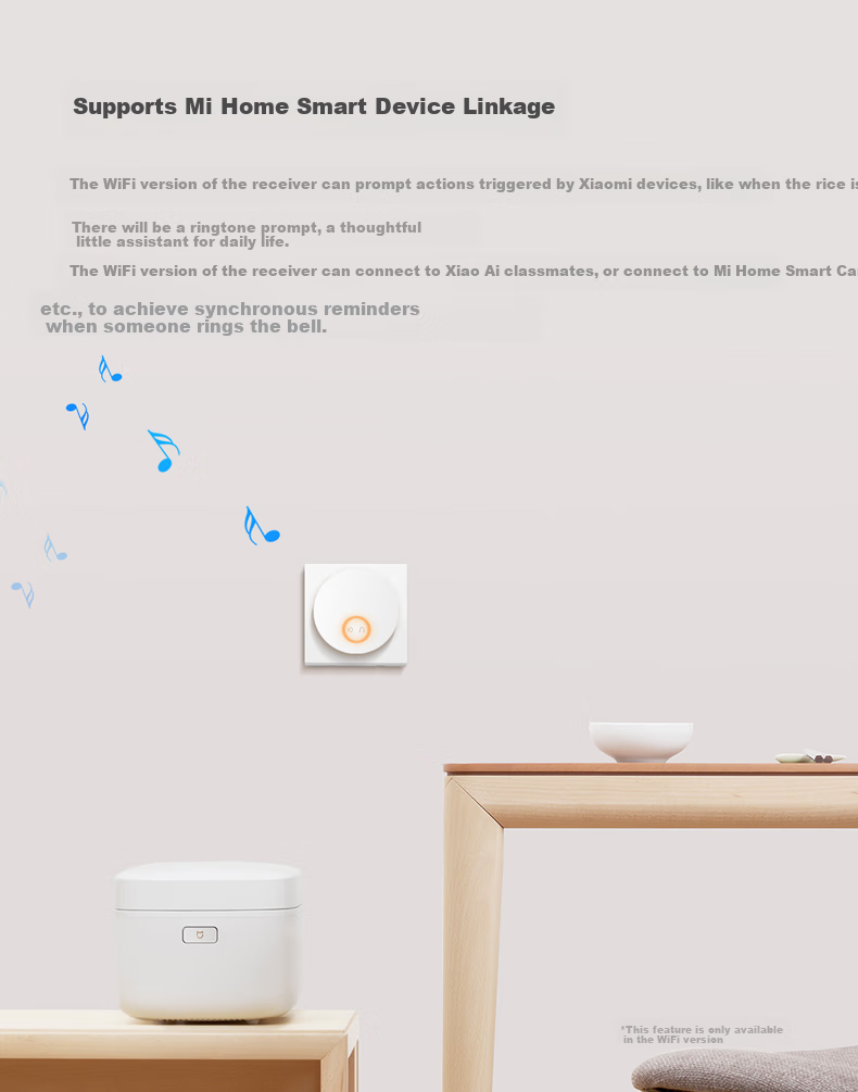 Linptech Wireless Doorbell Indoor G6L-RW Standard Version Receiver (Cannot Be Used Alone) 11