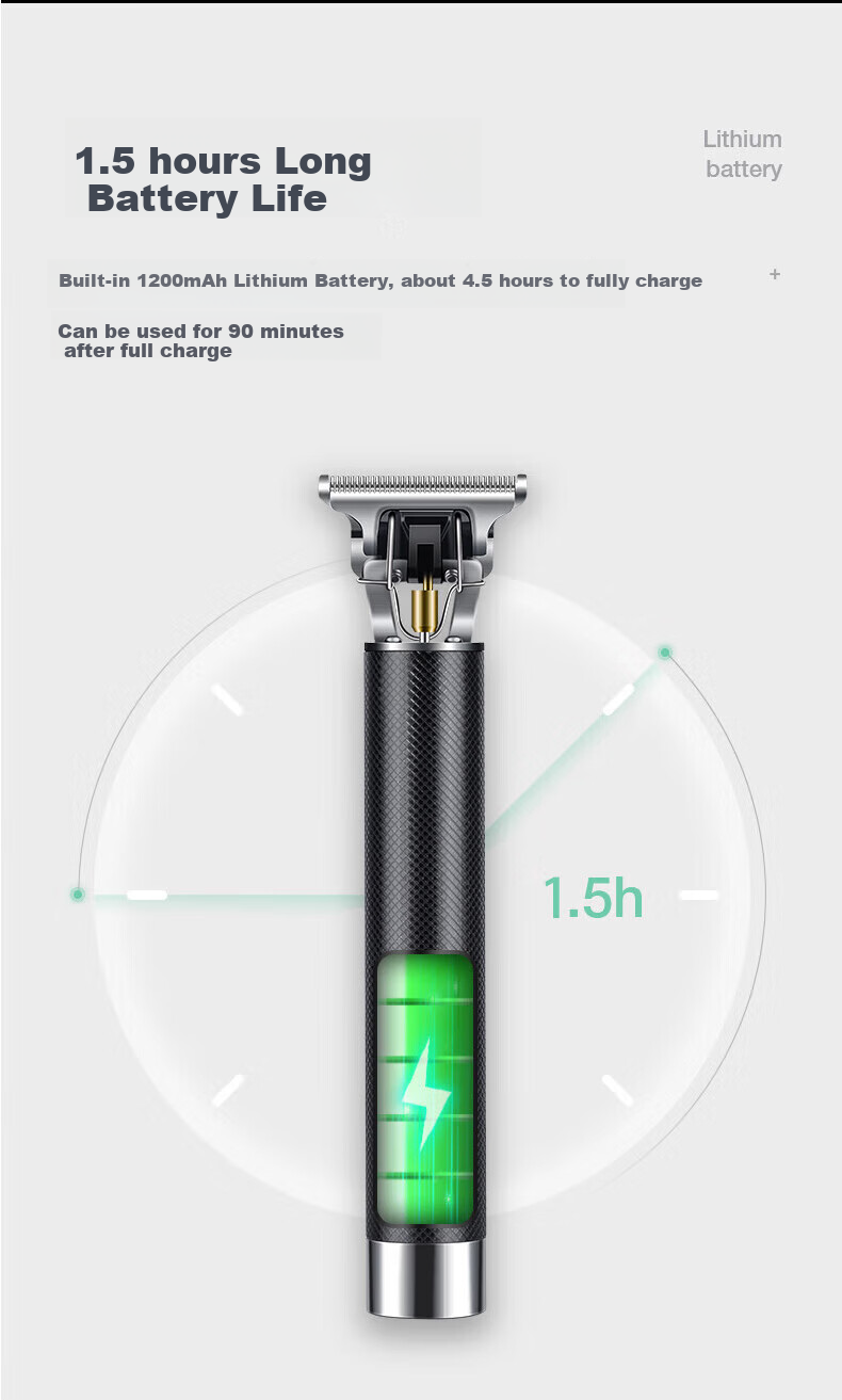AUX Hair Clipper, Shaved Head Trimmer, Children's Electric Shaver, Bald Head Tool, Electric Hair Cutting Trimmer, Sideburn Trimmer, X3-1 Self-Haircuting Shaver 3
