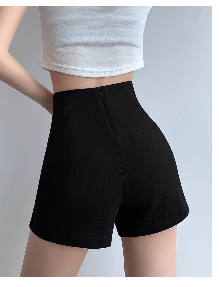 Yishangmei Black Suit Shorts, Summer Women's Wear, 2026 New American Style Hot Girl Sports Casual Hot Pants, Slimming And Fitted 16