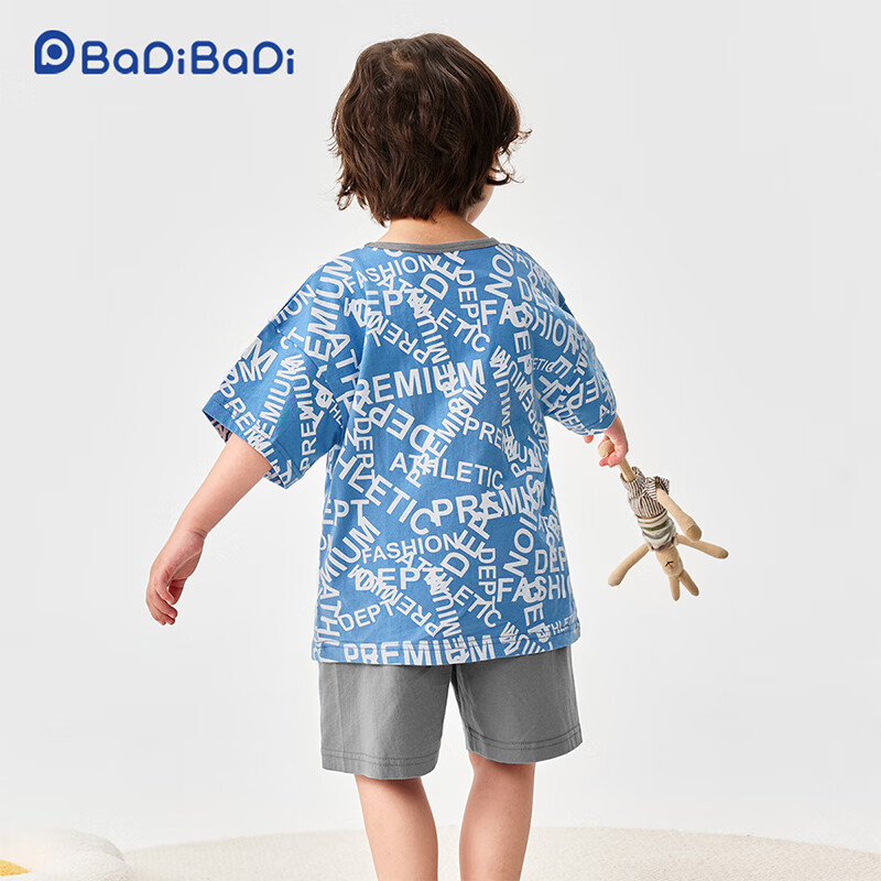 Badibadi Children's Clothing, Summer 2026 New Style, Pure Cotton Baby Short-Sleeve Shorts Set, Lightweight And Breathable, Boys' Clothes