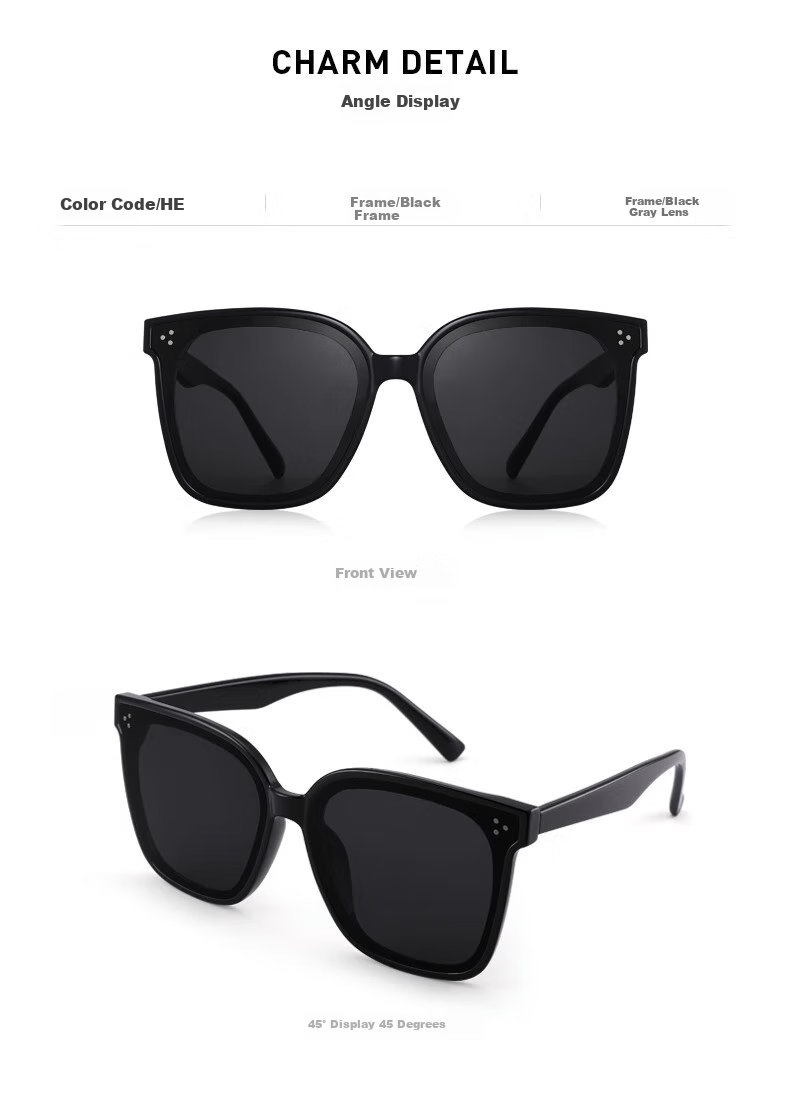 Boshide Sunglasses, Polarized Sunglasses, High-Definition UV Protection for Men And Women, Black Frame with Gray Lenses 8