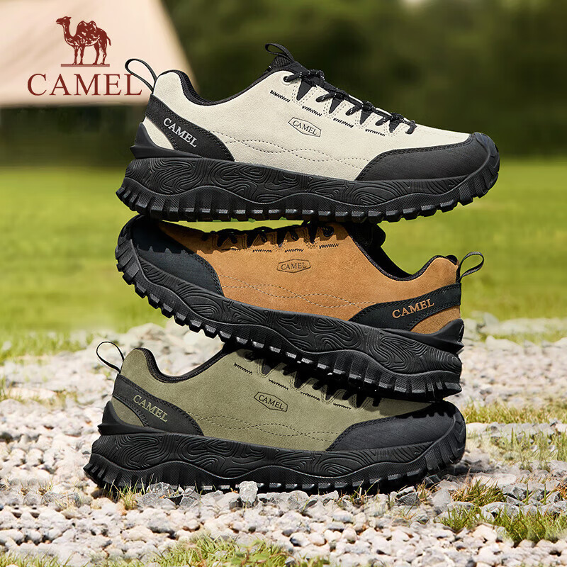 Кроссовки CAMEL для мужчин, водонепроницаемые, нескользящие, удобные для города и хайкинга, модель G15A171025, песочный/черный, размер 43