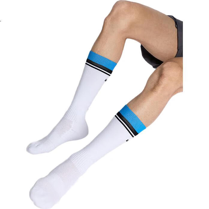 VICLeO Soccer Socks Long Socks for Men Women Adults Children Competition Thickened Non-Slip Terry Bottom Sports Socks 6804 Royal Blue XS