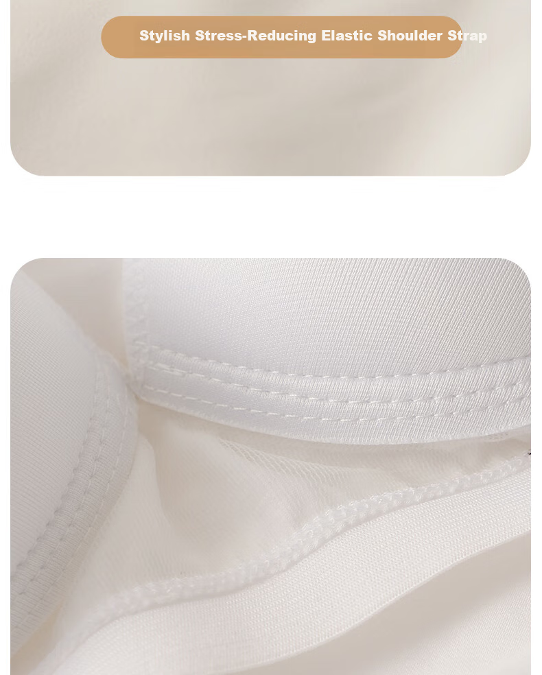 LangSha Camisole Tank Top for Women with Built-In Bra Pads, Sexy Backless Vest, Inner Wear, One-Piece Camisole Bralette 16