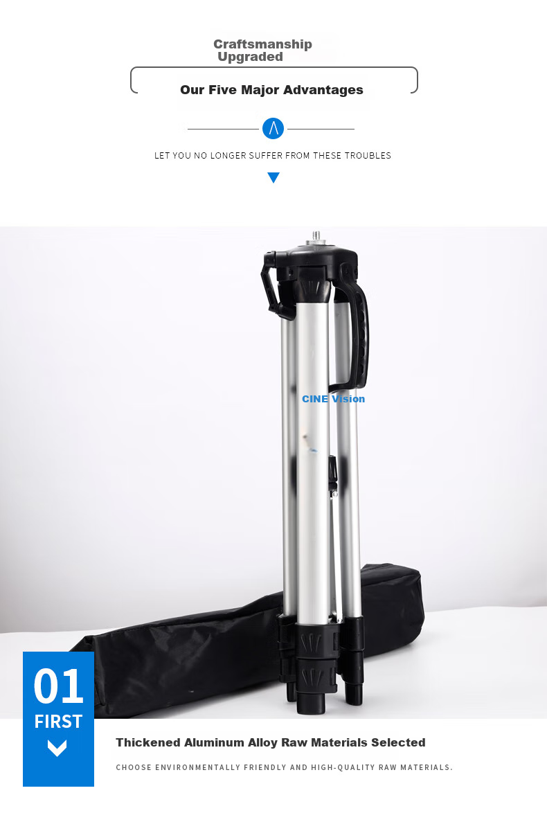 CINE Projector Stand Floor Tripod Aluminum Alloy Telescopic with Tray Stand Universal Tripod for Epson, BenQ, Sony, XGIMI, Jmgo, Dangbei Projectors PB1500 4