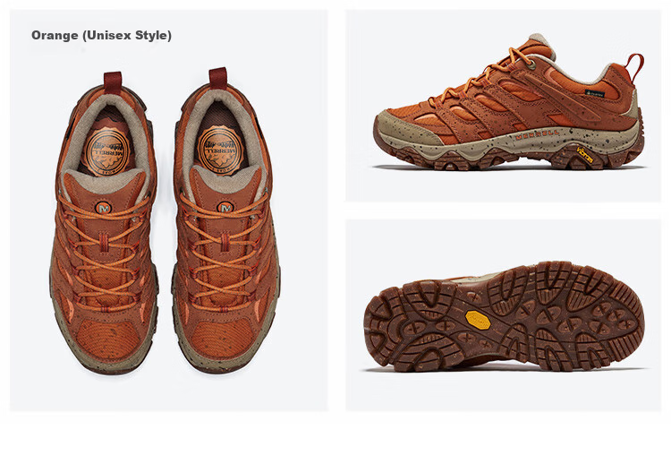 Merrell, Merrell Unisex MOAB3 SMOOTH GTX Waterproof Outdoor Shock-Absorbing Hiking Breathable Non-Slip Mountaineering Shoes 8