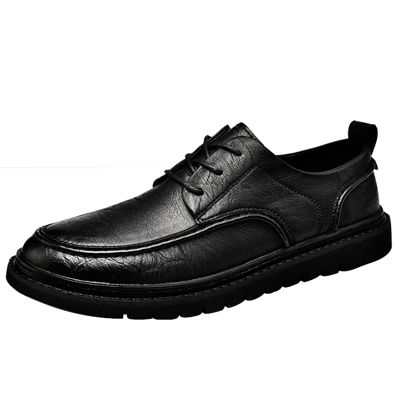 MULINSEN Men's Business Casual Shoes, Soft Sole Work Formal Shoes, Men's Shoes, Size 40, Black, 99136