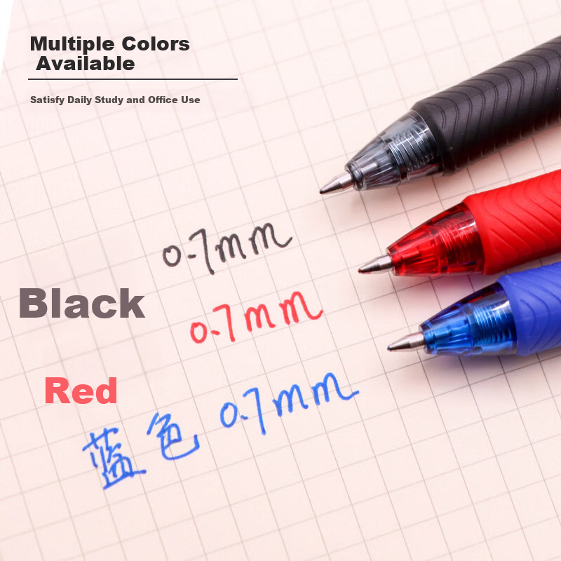 Pentel BL107-BX гелевая ручка, 0.7 мм, красная, 12 шт.