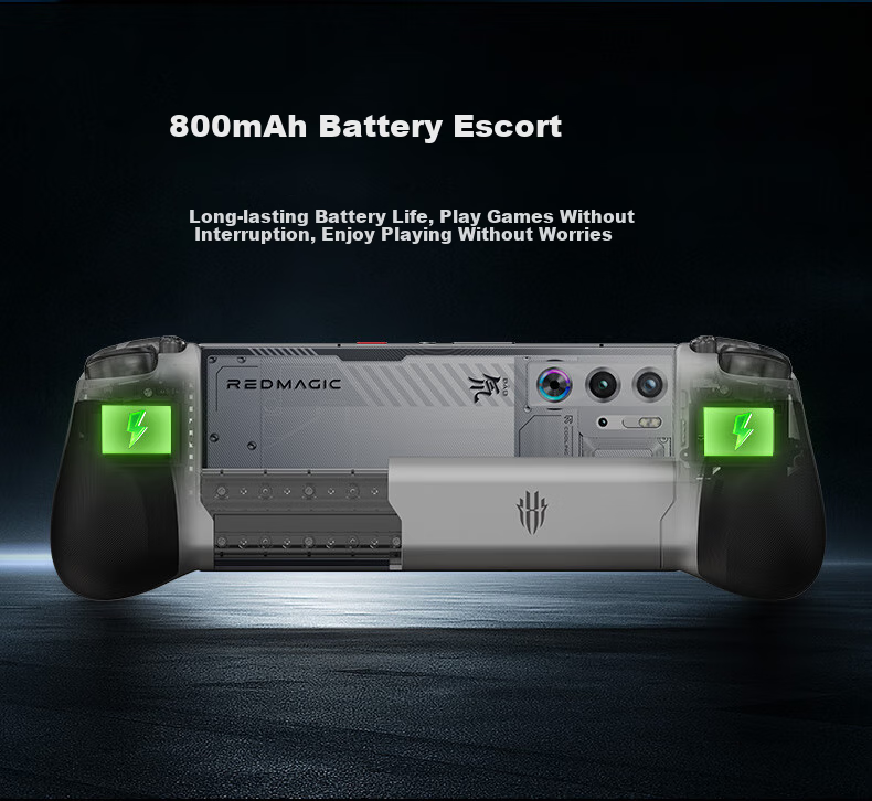 Nubiyahongmo Blade Controller HD Vibration Hall Joystick Trigger Wireless Stretchable Compatible with Red Magic Gaming Tablet 3 Pro, Apple Android Phones, Tablets And PC Shooting Genshin Impact Delta Triangle 19