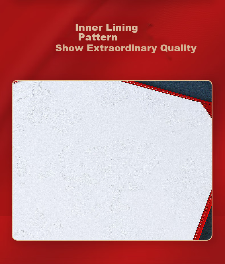 SHEN SHI A4 Leather High-Quality Certificate Cover for Diplomas, Honorary Certificates, Graduation Certificates, Training Certificates, with Inner Pages That Can Print Logo, Vertical Blue (Graduation Certificate) Inner Page 1 Sheet 11