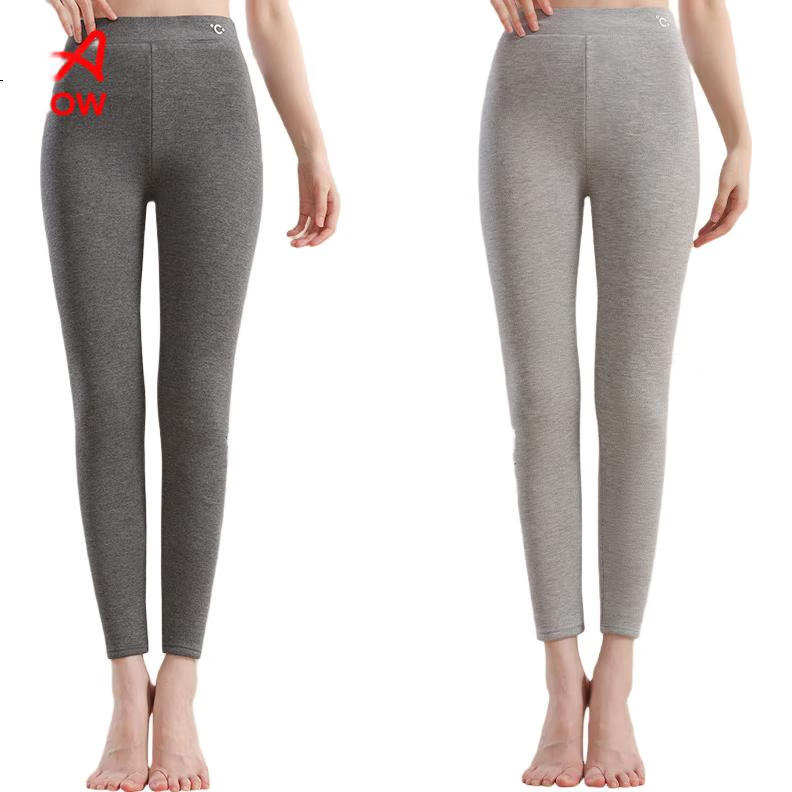 MiiOW Fleece-Lined Leggings for Women, New Style for Autumn And Winter 2026, Thick Warm Flat-Front Brushed Fleece-Lined Leggings for Outer Wear