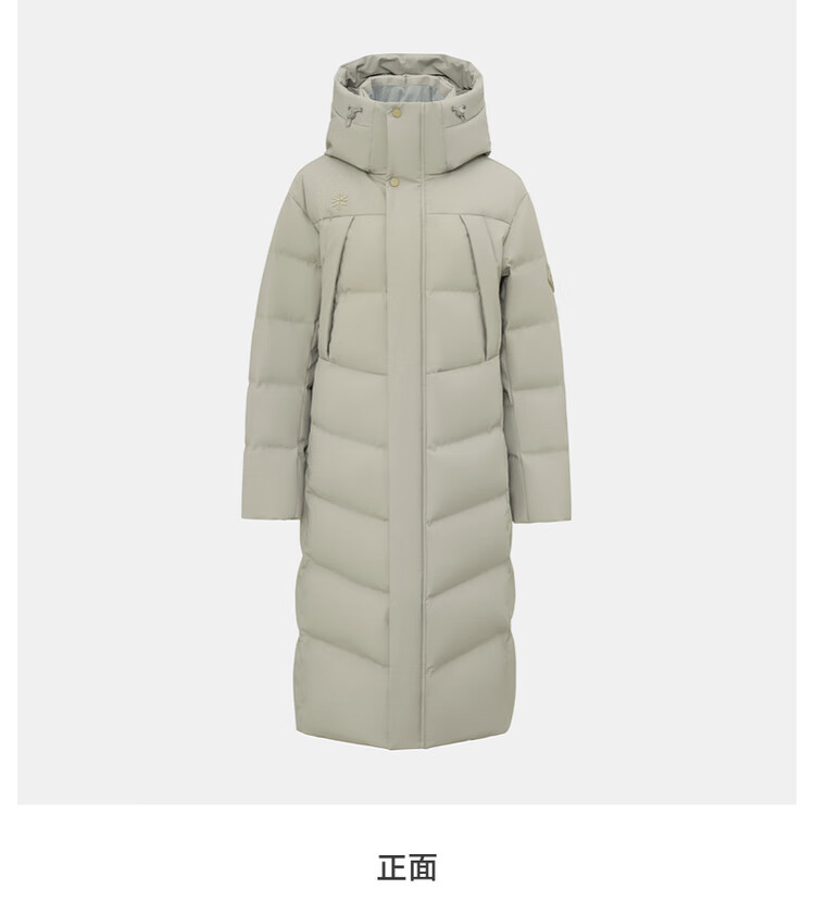Xuezhongfei New Long Hooded Down Jacket Classic 3D Embroidery Hidden Pockets Skin-Friendly Thickened 9