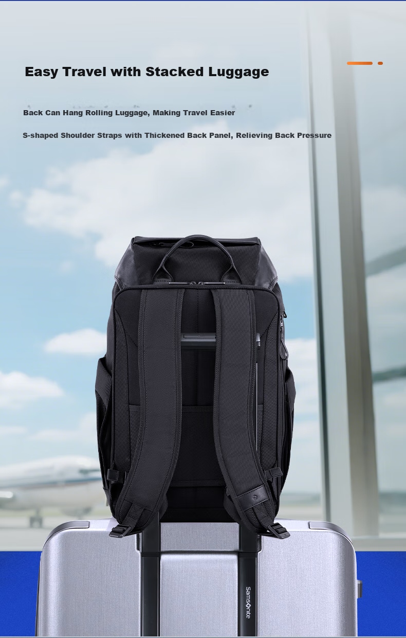 Xinxiuli Men's Backpack, Large Capacity Business Travel Bag, 15-Inch Laptop Bag, Birthday Gift, UI4 8