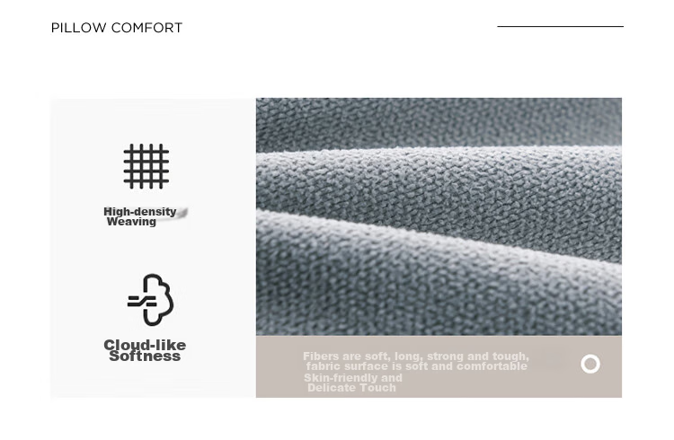 YALU & FREEDOM Buckwheat Pillow, 100% Pure Buckwheat Hull Pillow Core, Adult Sleeping, 5 Jin (2.5 Kg), Removable And Washable, 46x72cm, Pure Gray 6