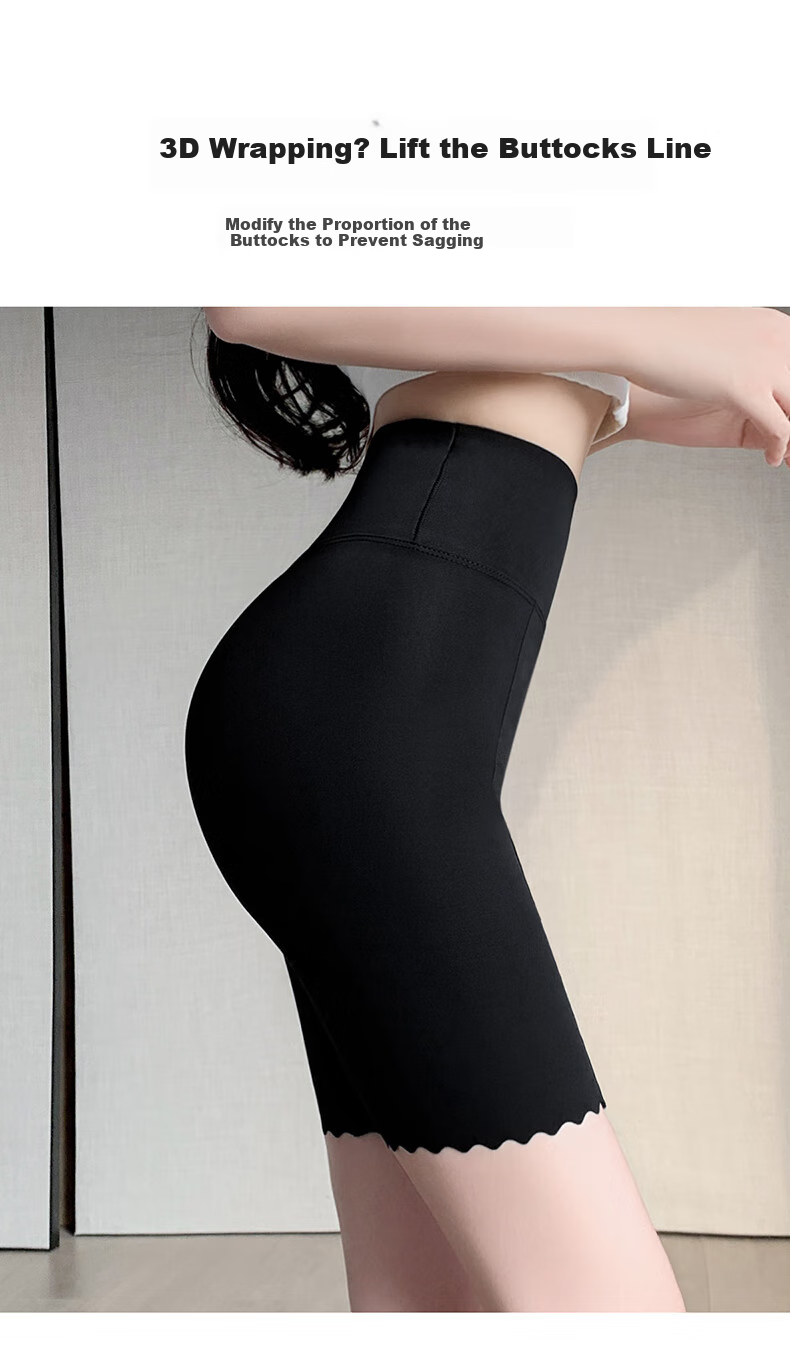 LangSha Safety Shorts, Anti-Exposure Seamless Layered Coverage, Thin with Cotton Crotch, Knee-Length Undershorts for Wome 13