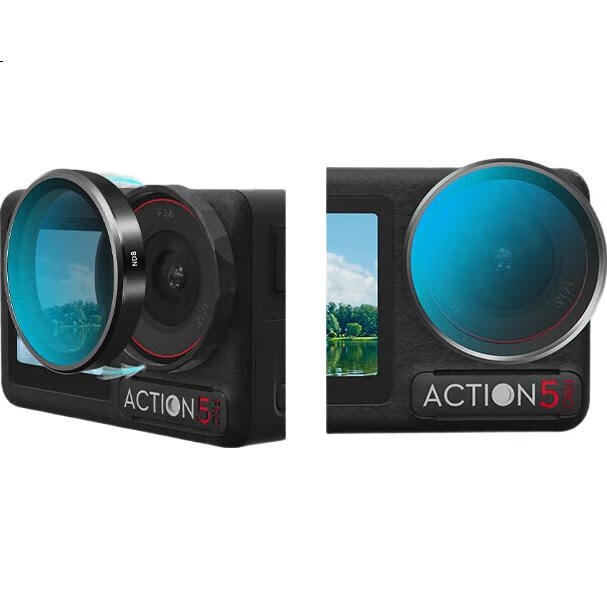 Комплект фильтров REYGEAK для DJI Action 5 Pro 4 3, Защита от УФ, CPL поляризующий объектив, мягкий ND16 нейтральный фильтр