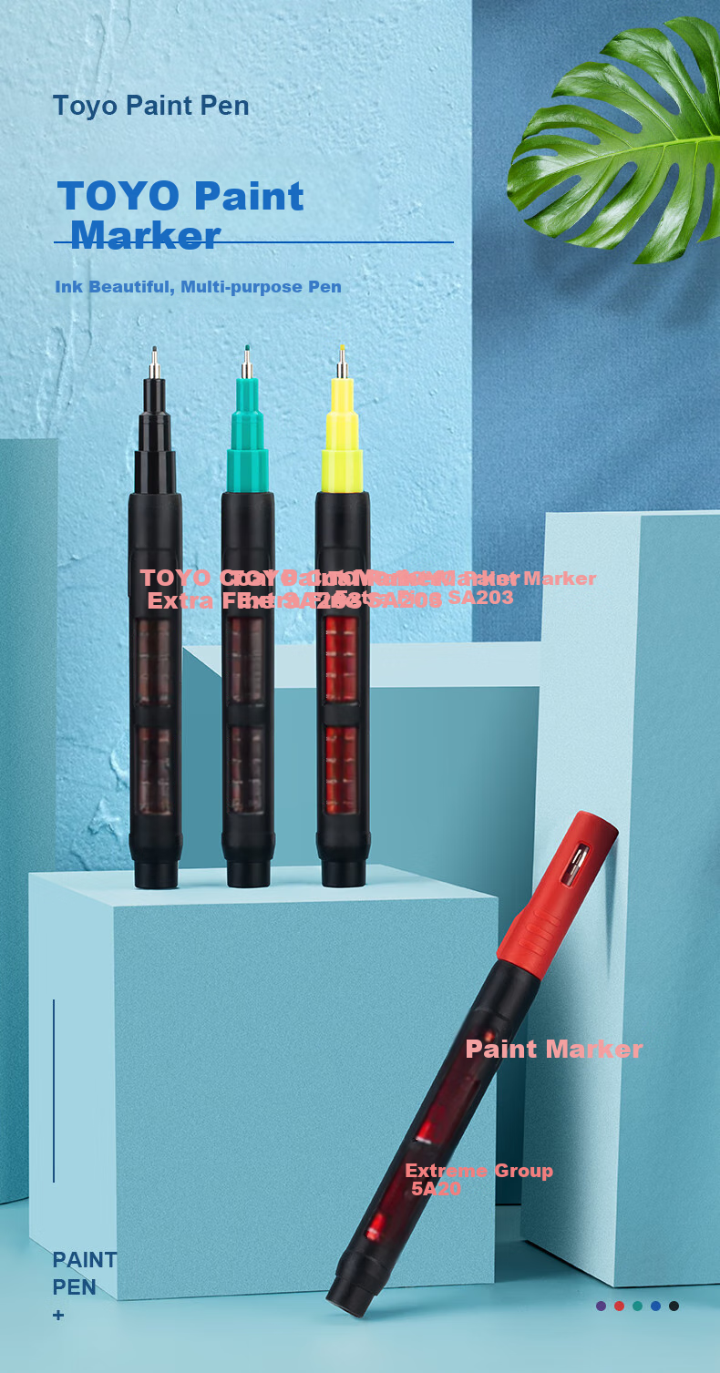 Dongyang SA203, 0.7mm Oil-Based Needle-Tip Paint Pen, Marker, Sign-In Pen, Writing Length 1000m, 12 Pens/box/blue 1