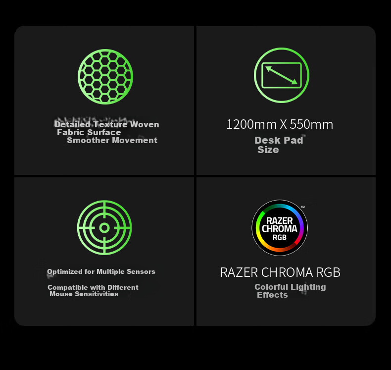 Razer Armor Bug Iridescent Edition - 3XL Gaming Mouse Pad, Iridescent Mouse Pad 2