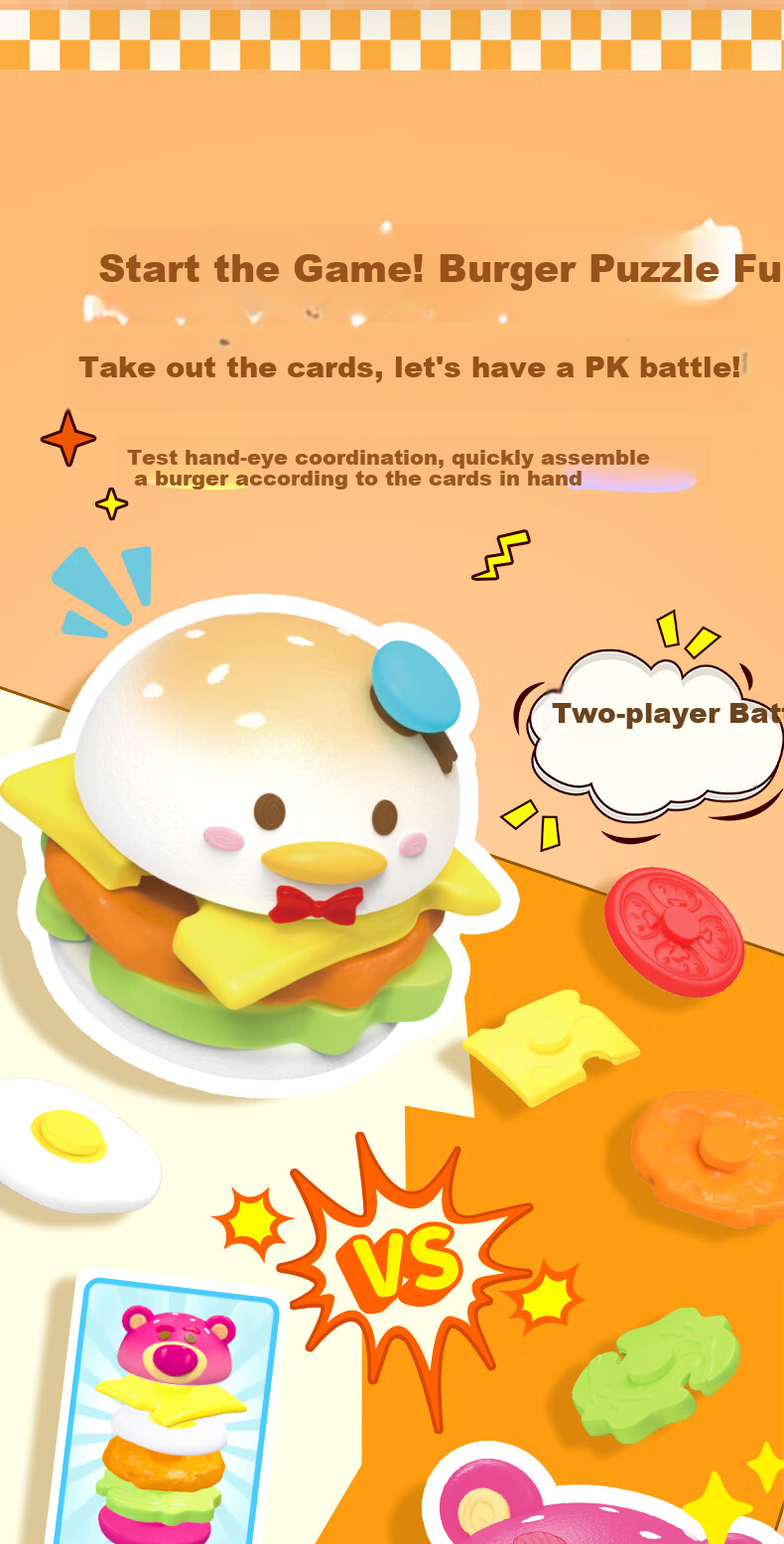 GOLDLOK Disney Spongy Burger Puzzle Blind Box Trendy Toy Figurine Educational Desktop Toy for Boys And Girls Birthday Gift 4