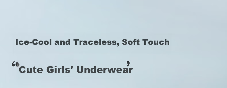 LangSha Children's Underwear, Girls' Ice Silk Thin Summer Triangle Panties, Antibacterial Seamless Breathable Solid Color Developmental Shorts for Older Childre 1