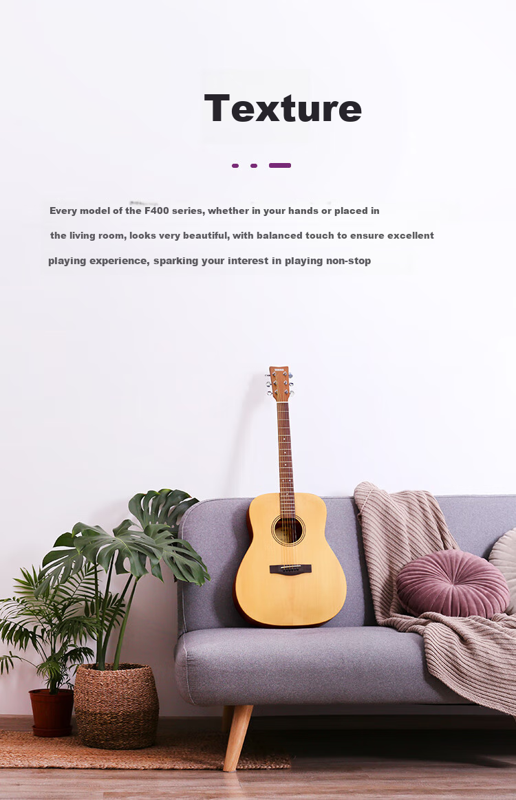 YAMAHA FS400CNS Acoustic Spruce Beginner Entry-Level Folk Cutaway Guitar, 40-Inch Natural Wood Color Matte Finish 4