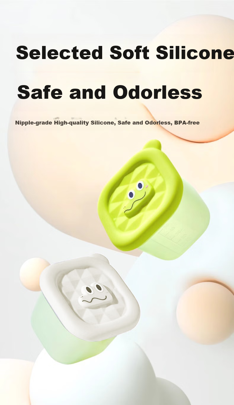 Licheers Baby Food Storage Containers with Freezer Trays, Individually Molded Silicone Molds for Frozen Puree, Infant Feeding Bowls And Tools 4