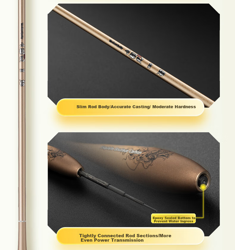 Weilianmeng 2.1-Meter Xiaolong'er Ultra-Short Fishing Rod, Handheld Rod, Stream Fishing Pole, Portable Small Fishing Rod, Chub Baitiao, Carp Fishing Rod 10
