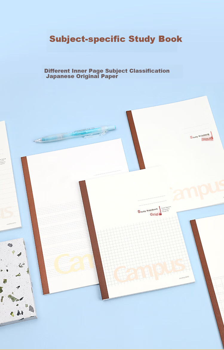 KOKUYO Campus Wireless Binding Notebook, Soft Cover Notebook, Glue-Bound Notebook, Memo Pad, A5 Size, 60 Sheets, 3 Books, WCN-CNB3634 1