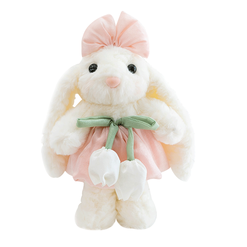 Beishangxing Little Rabbit Plush Toy, Stuffed Animal for Girls' Birthday Gift, Children's Companion Doll, Small Rabbit Pillow, Stuffed Animal