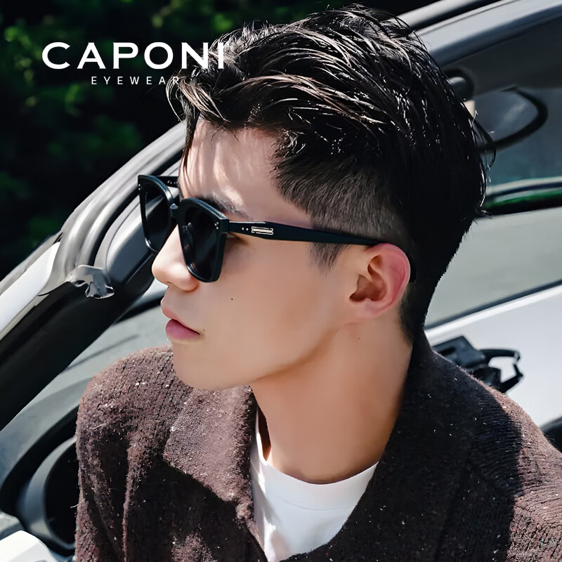 CAPONI Polarized GM Sunglasses for Men, HUD Driving Lifting Display Specialized Sunglasses for Women, UV Protection Glasses, High-Definition Trendy