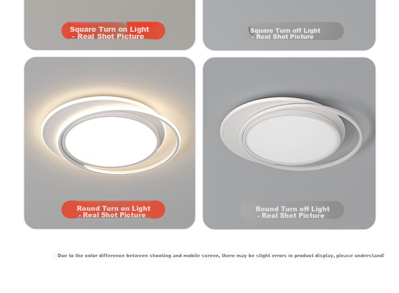 GUJIA LED Ceiling Light, Nordic Style for Living Room And Bedroom, Eye-Protection, Puri Light Source, Lighting Fixture - 90cm [Installation Included] 30
