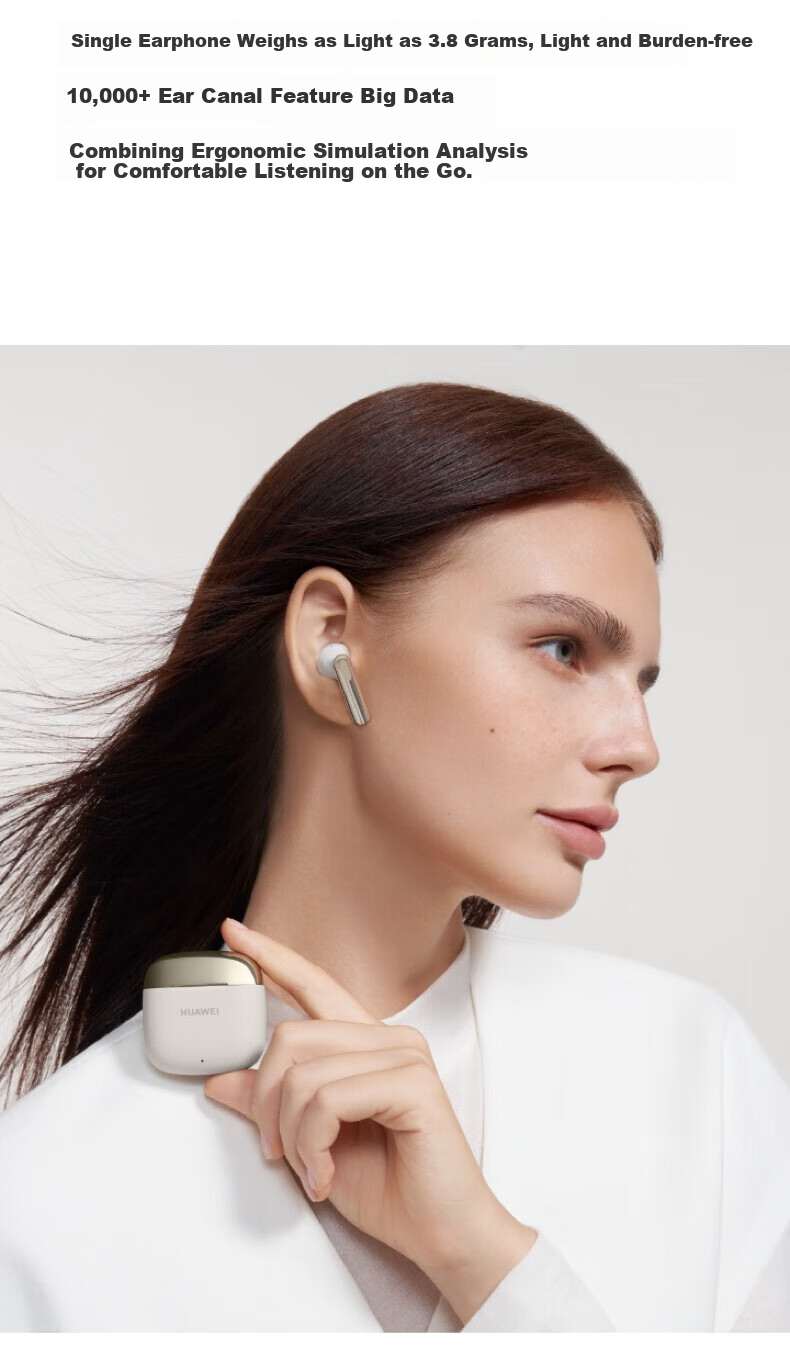 Huawei FreeBuds SE 3 Wireless Bluetooth Earphones, Long Battery Life of 42 Hours, Fast Charging, Flowing Gold Color 12