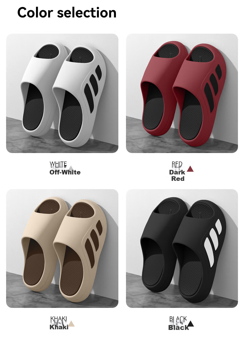 YUZHAOLIN Men's Slippers, Fashionable Sports Beach Outdoor Wear, Comfortable Sandals, YG122, Black, Size 42-43 4