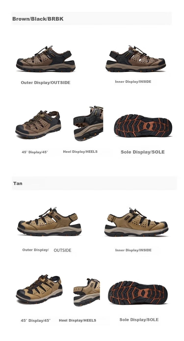 Skechers Water Shoes | Men's Sandals, Non-Slip Shock-Absorbing Wear-Resistant Off-Road Outdoor Hiking Casual Sports Shoes 205113 7