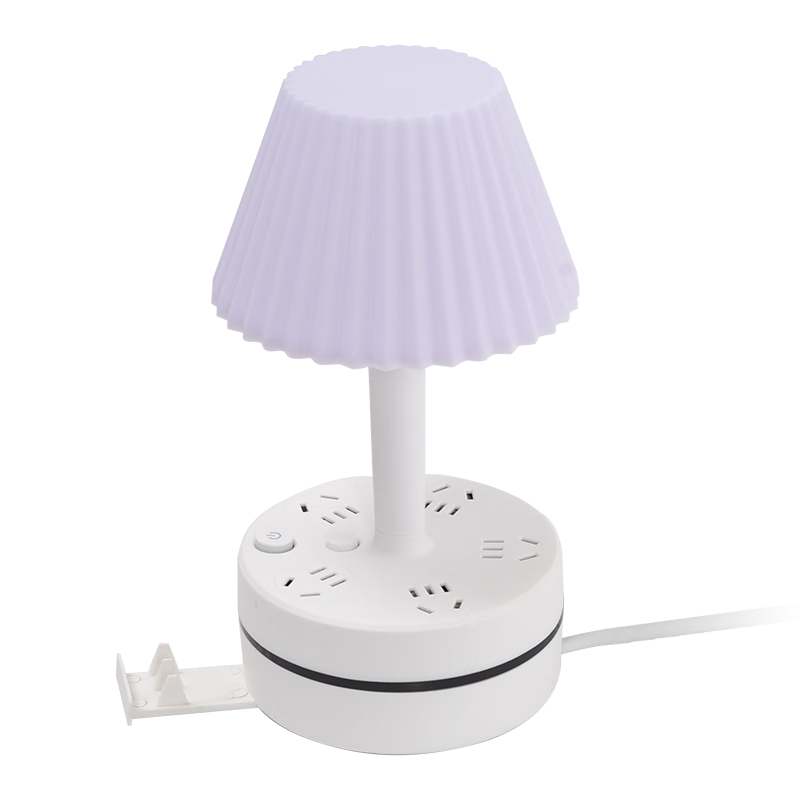 Jingqian Bedside Lamp, Night Light for Bedroom, Reading Lamp for Student Dormitory, Socket Table Lamp, Room Companion Sleep Aid Light