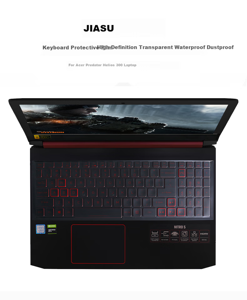 Jiasu Hugui Dark Knight · Jing 6/jing 7/jing 7S Keyboard Cover, High-Definition Screen Protector, 16-Inch Laptop Protective Film Set, One Complete Kit Saves Time And Effort 1