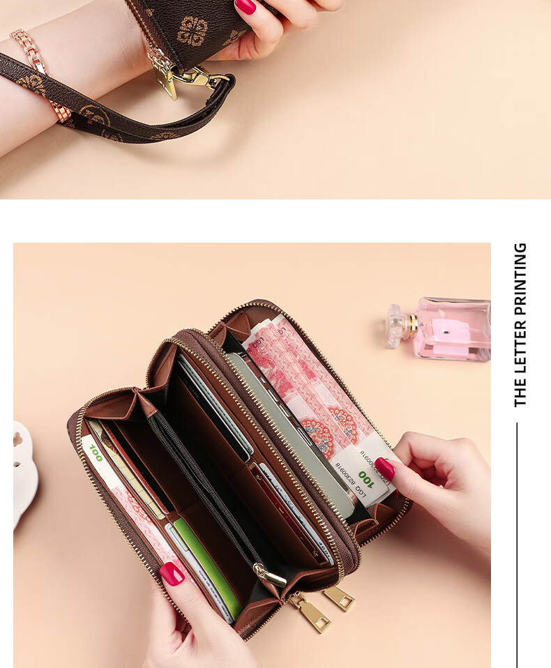 Aiqinghai Wallet for Women, Coin Purse, Money Clip, ID Card Holder, All-In Luxury Brand, Birthday Gift, High-End Feel, for Girlfriend Or Wife 2