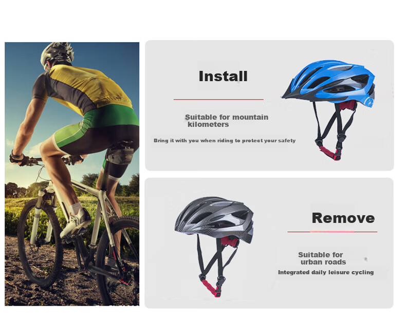Adandyish Mountain Bike Helmet with Tail Warning Light, Unisex Cycling Helmet for Mountain And Road Bikes, Cycling Equipment, Purple-Gray 7