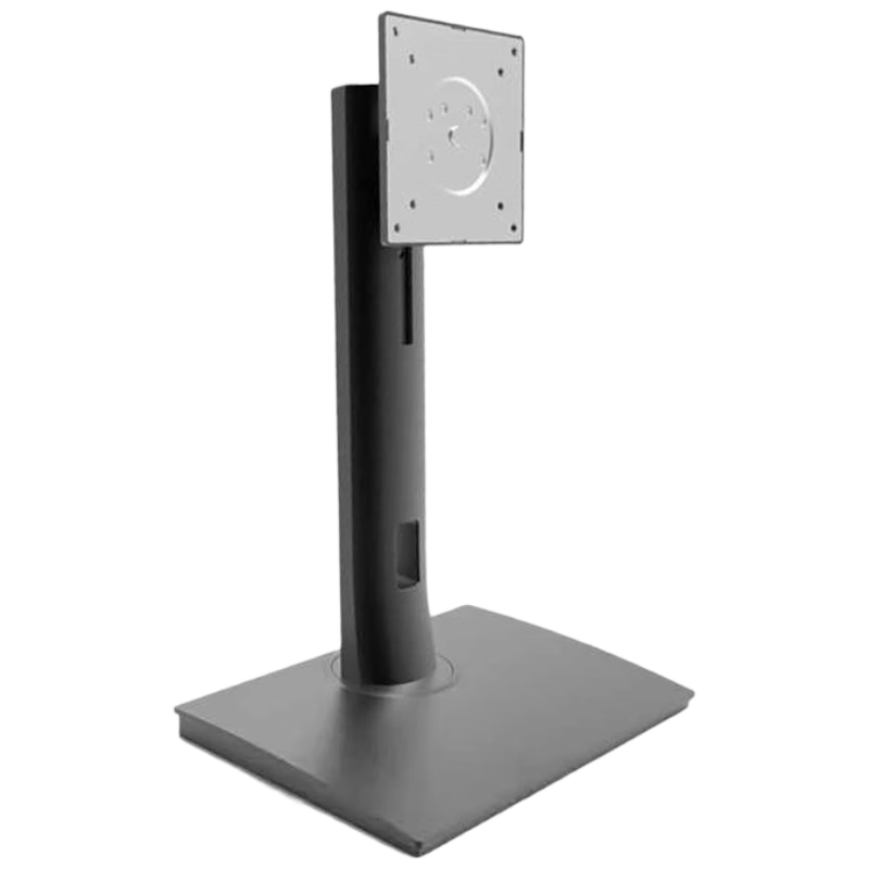 LUCKPRO Monitor Stand Base Automatic Height Adjustable Rotating Computer Stand Left-Right Portrait Landscape No-Drill Universal VESA Mount Accessory M Black