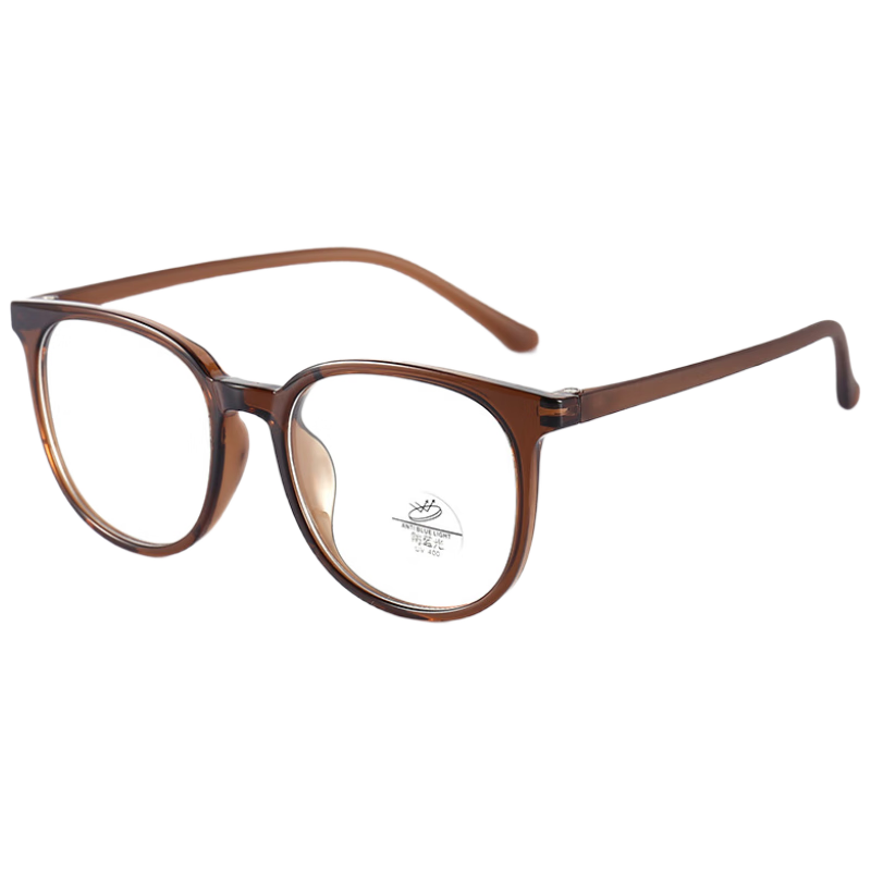 Murata Inao Anti-Blue Light Glasses Ultra-Light Myopia Glasses for Women Cold Tea Natural Look Large Frame Slim Face Ice American Style 100 Degree