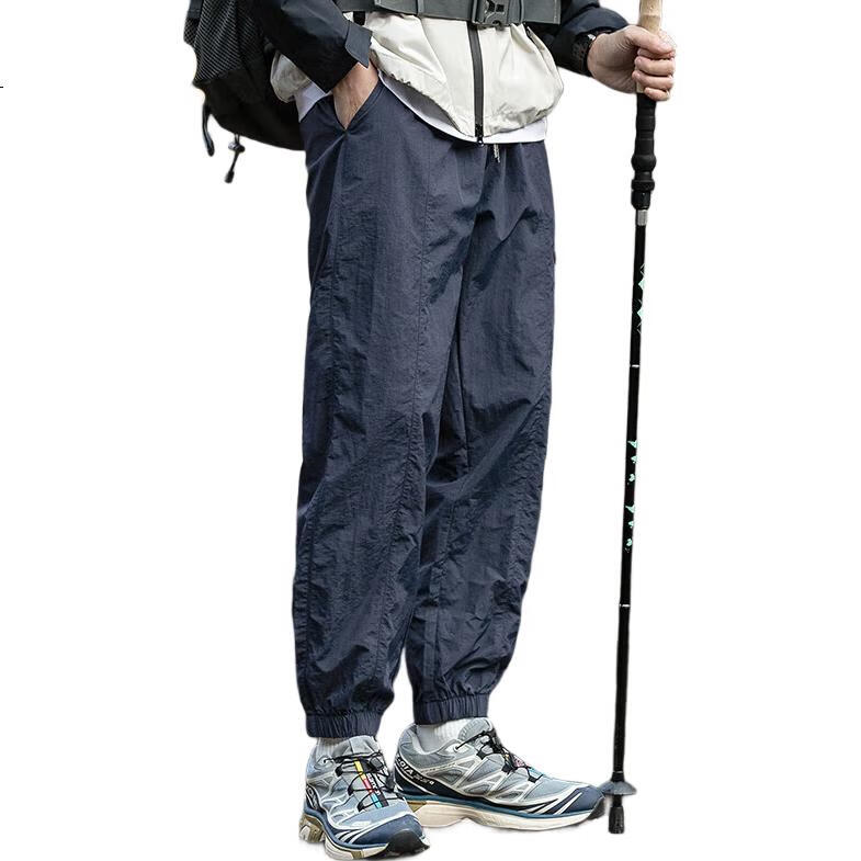 Джинсы JEEP Ice Silk Casual Pants для мужчин, летние модные мужские брюки, дышащие, быстросохнущие, темно-синие, размер XL