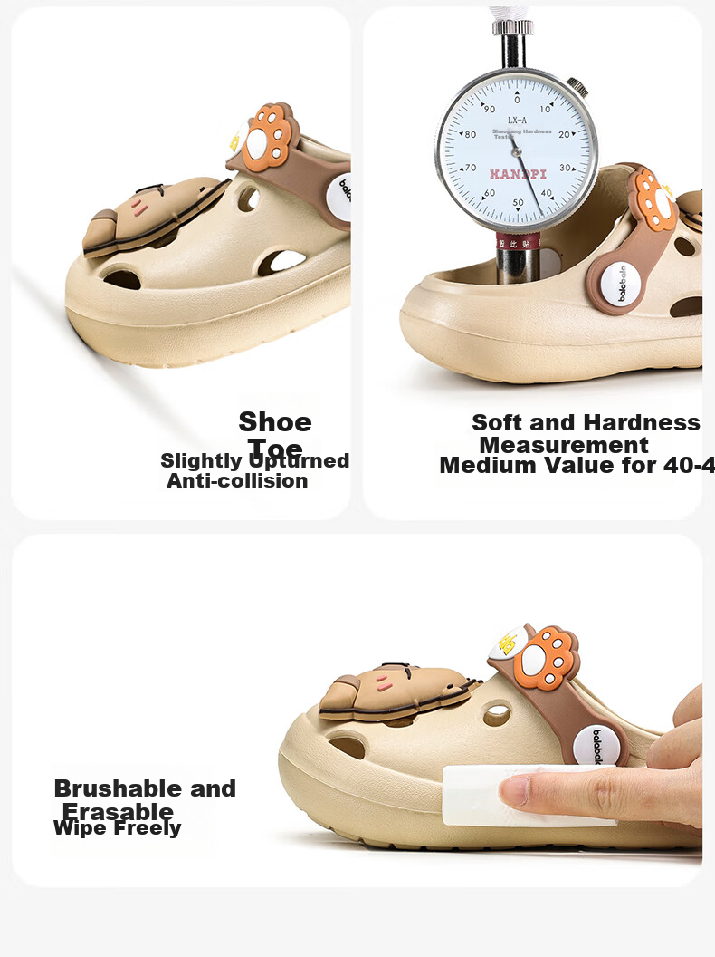 BALABALA Baby Sandals, Summer Cute Cartoon Home Slippers, Boys And Girls Closed-Toe Non-Slip Outdoor Shoes, Children's Beach Sandals 11